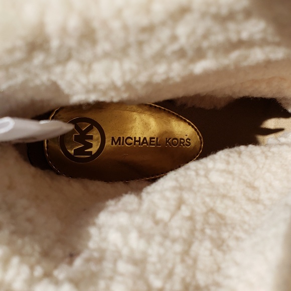 Authentic Michael Kors SheepFur Leather Wedge Boot - Picture 3 of 8